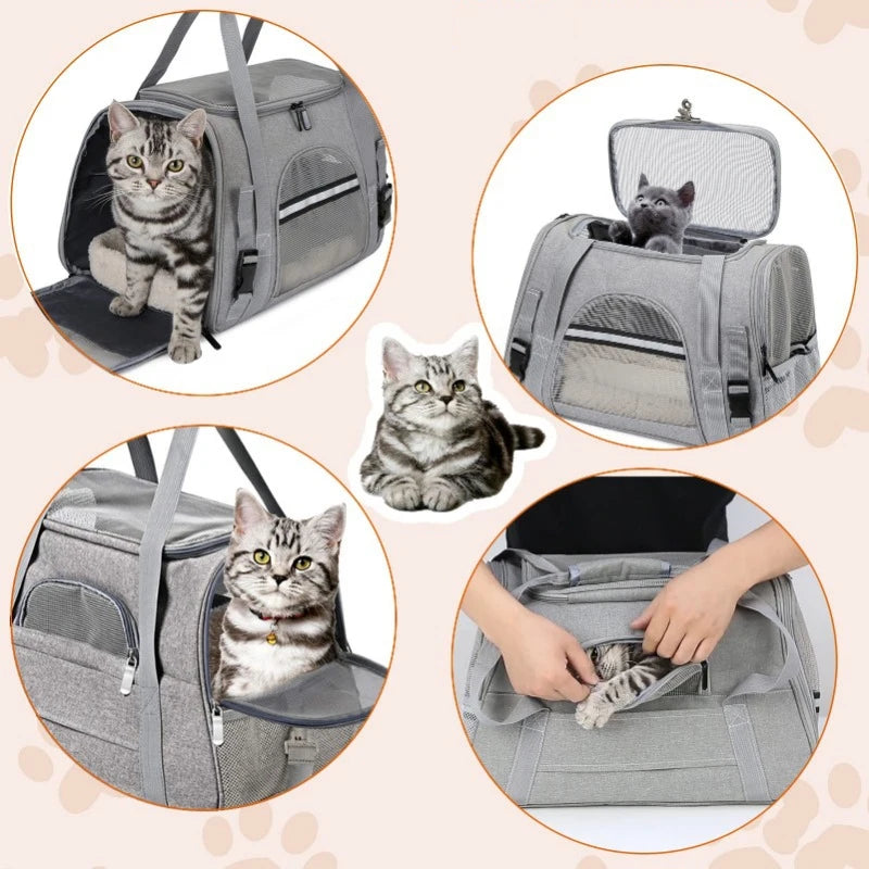 Sac de transport souple et respirant pour chat et chien de petite taille, sac de voyage pour animal de compagnie