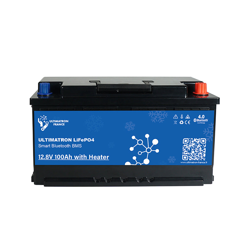 Batterie Lithium Ultimatron LiFePO4 12.8V 100Ah Avec Bluetooth et Smart BMS intégrés - Mabelle Magasin
