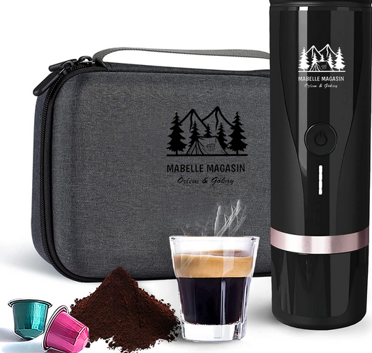 Cafetière expresso portable 12v a batterie 7800 mAh - Machine à café automatique pour voyage. - Mabelle Magasin