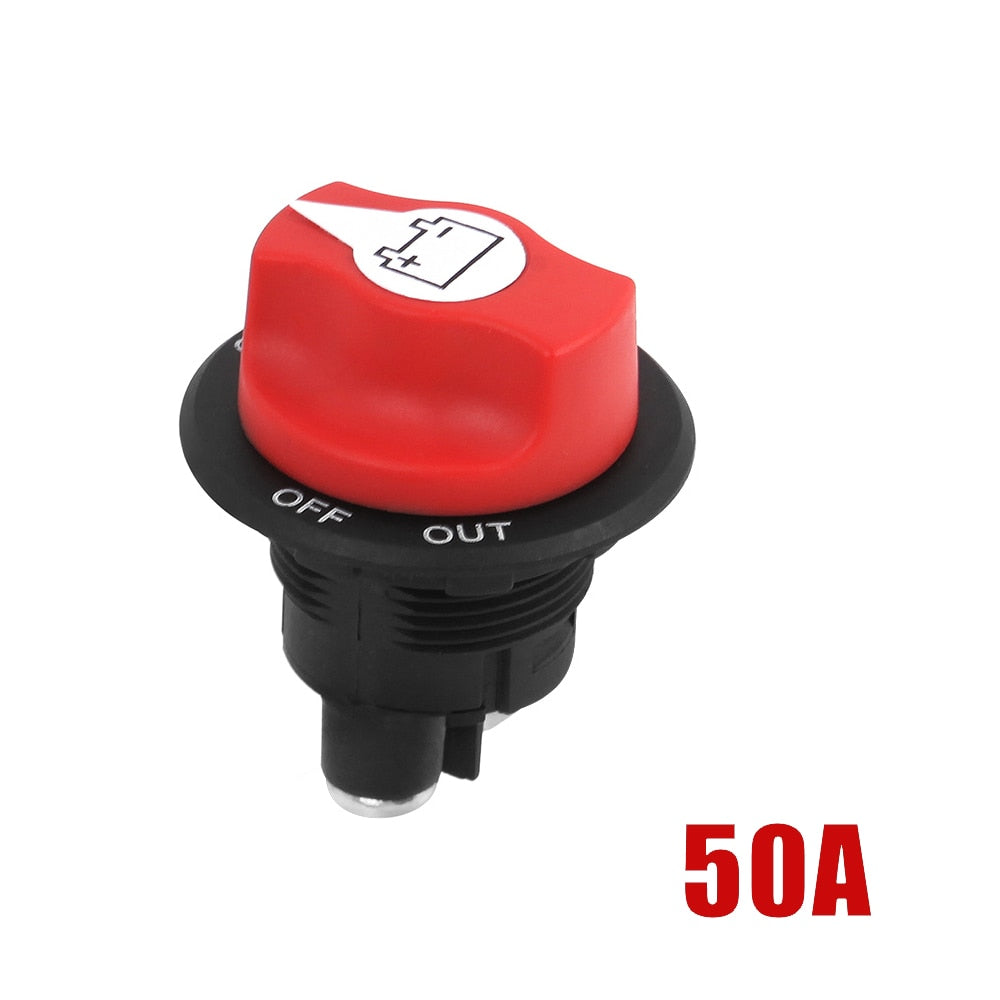 Coupe Circuit pour Batterie de 12 V jusqu'à 48 V Interrupteur de Déconnexion de Batterie marche/Arrêt 50A / 100A / 200A / 300A - Mabelle Magasin