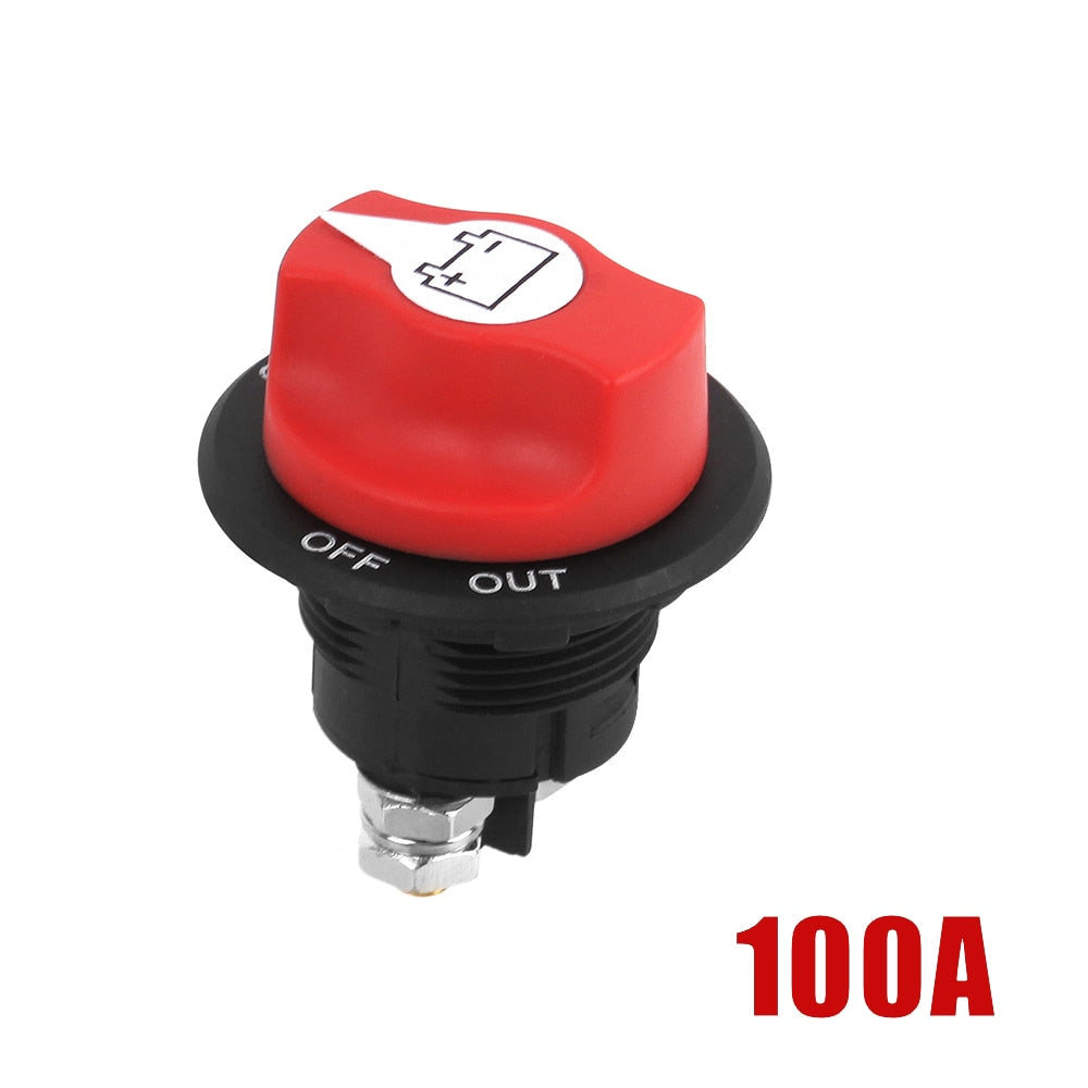 Coupe Circuit pour Batterie de 12 V jusqu'à 48 V Interrupteur de Déconnexion de Batterie marche/Arrêt 50A / 100A / 200A / 300A - Mabelle Magasin