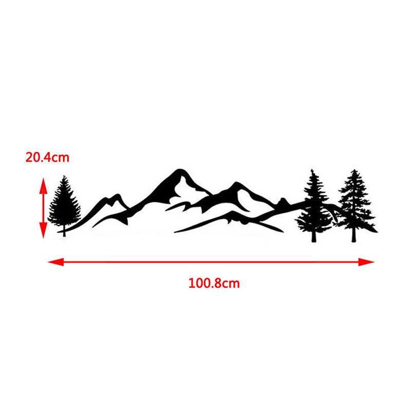 Autocollant De Camping Car Motif Forêt 2pcs, Stickers Pour Camping Car, Sticker Pour Vitres De van, Pare-chocs, - Mabelle Magasin