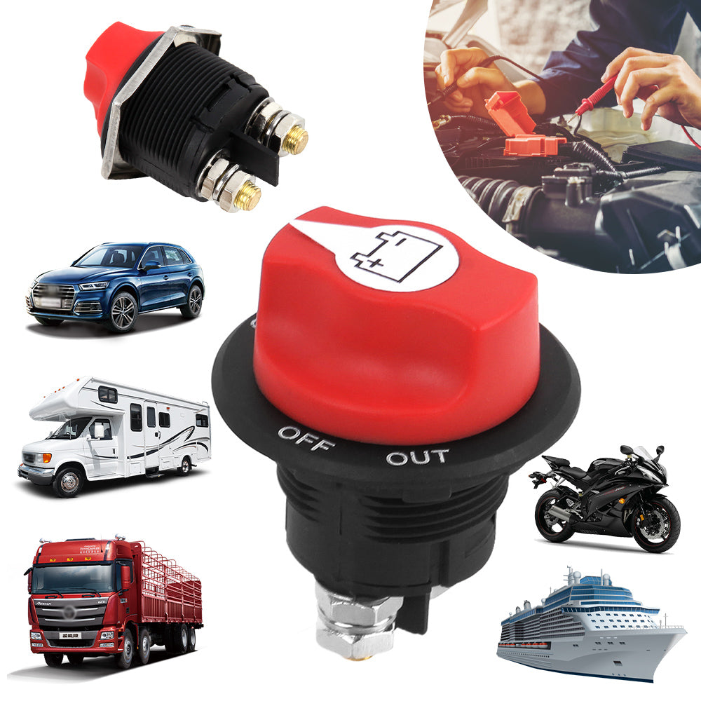 Coupe Circuit pour Batterie de 12 V jusqu'à 48 V Interrupteur de Déconnexion de Batterie marche/Arrêt 50A / 100A / 200A / 300A - Mabelle Magasin
