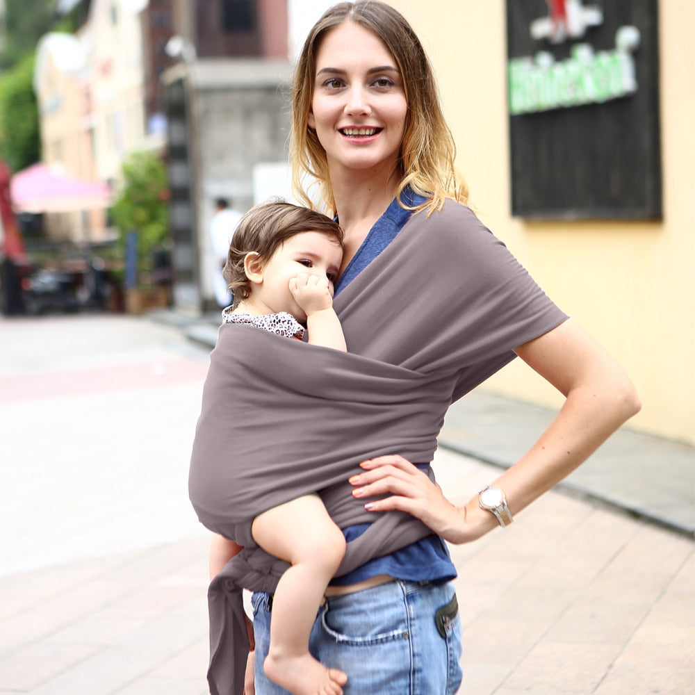 Porte-bébé écharpe pour nouveau-nés doux confortable et respirant pour bébé écharpe d'allaitement - Mabelle Magasin