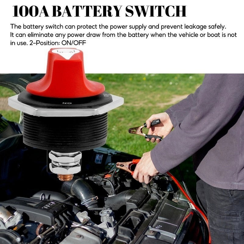 Coupe Circuit pour Batterie de 12 V jusqu'à 48 V Interrupteur de Déconnexion de Batterie marche/Arrêt 50A / 100A / 200A / 300A - Mabelle Magasin