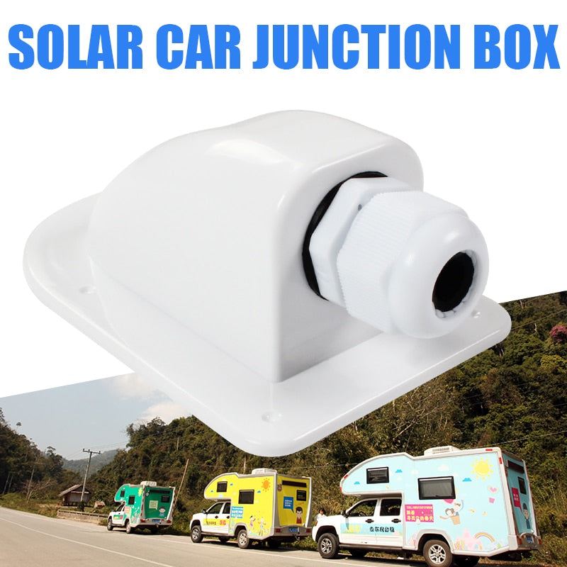 Passe câble Double et simple entrée de fil panneau solaire. Passe câble toit camping-car blanc Double trou - Mabelle Magasin