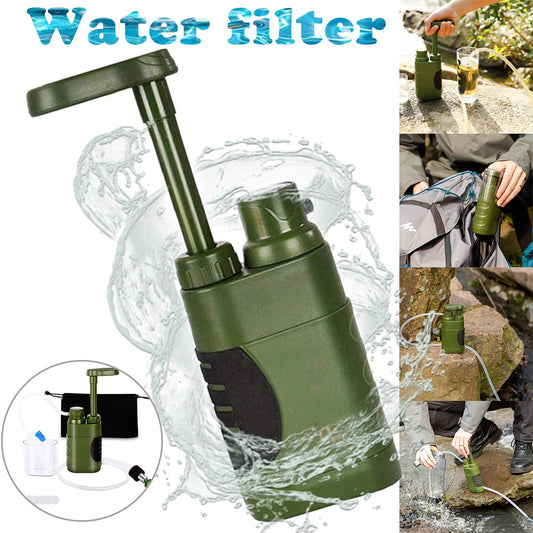 Filtre à eau Portable pour activités de plein air 5000L. Purificateur d'eau d'urgence Filtration personnelle activités de plein air - Mabelle Magasin