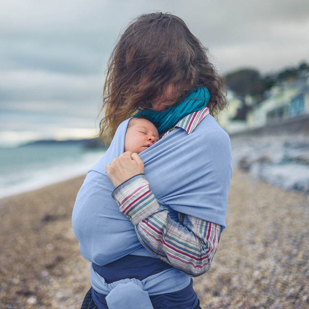 Porte-bébé écharpe pour nouveau-nés doux confortable et respirant pour bébé écharpe d'allaitement - Mabelle Magasin