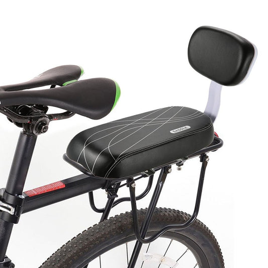 Selle de vélo pour enfant avec dossier, siège arrière de vélo vtt, selle en cuir PU pour accessoires de cyclisme - Mabelle Magasin