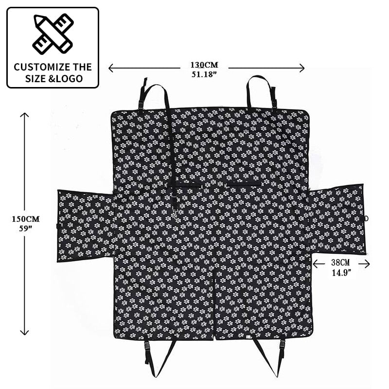 Housse De Siège De Voiture Étanche Pour Chien, Tapis Étanche, Pet Chien, Protecteur avec Ceinture De Sécurité - Mabelle Magasin