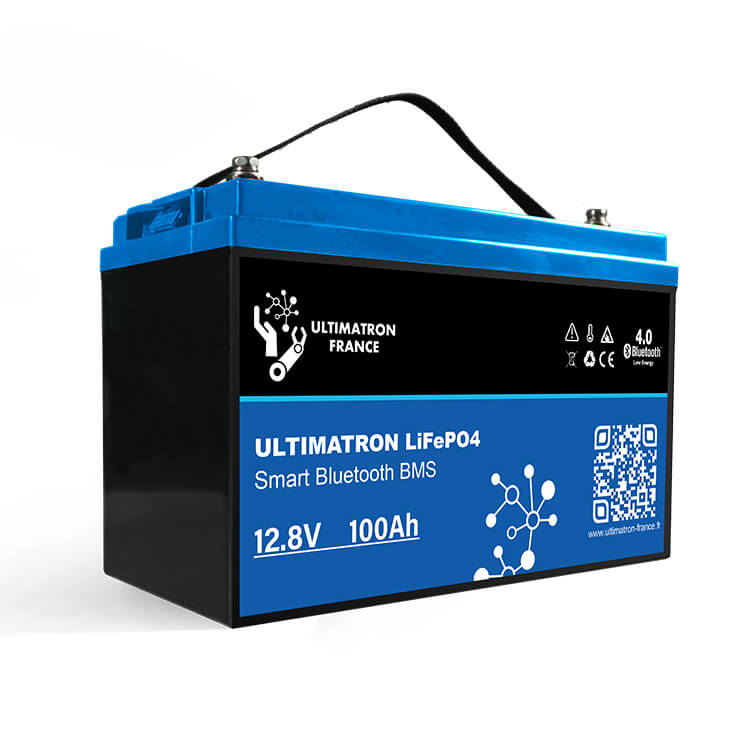 Batterie Lithium Ultimatron LiFePO4 12.8V 100Ah Avec Bluetooth et Smart BMS intégrés - Mabelle Magasin