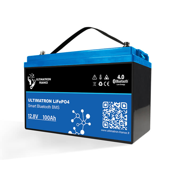 Batterie Lithium Ultimatron LiFePO4 12.8V 100Ah Avec Bluetooth et Smart BMS intégrés - Mabelle Magasin