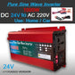 Onduleur à onde Pure sinus courant continu 12v/24v à courant alternatif 220V (500W 1000W Crête) (800W 1600W Crête) (1000W 2000W Crête) (1100W 2200W Crête) (1500W 3000W Crête) onduleur solaire - Mabelle Magasin