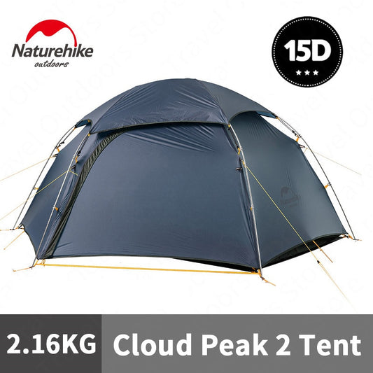 Naturehike 2022 nouveau Cloud Peak 15D Camping tente 1-2 personnes ultra-léger 4 saisons tente étanche Camping escalade tente extérieure - Mabelle Magasin