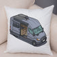 Oreiller de décoration. Dessin Camping-car Van aménagé Fourgon aménagé. Oreiller de décor VanLife. Oreiller en peluche pour canapé maison chambre d'enfants - Mabelle Magasin