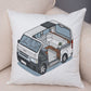 Oreiller de décoration. Dessin Camping-car Van aménagé Fourgon aménagé. Oreiller de décor VanLife. Oreiller en peluche pour canapé maison chambre d'enfants - Mabelle Magasin