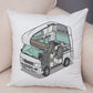Oreiller de décoration. Dessin Camping-car Van aménagé Fourgon aménagé. Oreiller de décor VanLife. Oreiller en peluche pour canapé maison chambre d'enfants - Mabelle Magasin