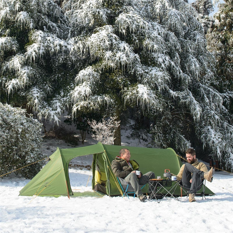 Nouvelle tente de Camping 2-3-4 personnes tente familiale ultralégère 4 saisons 15D/20D/210T tente en tissu Camping randonnée - Mabelle Magasin