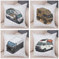 Oreiller de décoration. Dessin Camping-car Van aménagé Fourgon aménagé. Oreiller de décor VanLife. Oreiller en peluche pour canapé maison chambre d'enfants - Mabelle Magasin