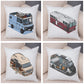 Oreiller de décoration. Dessin Camping-car Van aménagé Fourgon aménagé. Oreiller de décor VanLife. Oreiller en peluche pour canapé maison chambre d'enfants - Mabelle Magasin