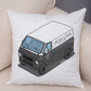 Oreiller de décoration. Dessin Camping-car Van aménagé Fourgon aménagé. Oreiller de décor VanLife. Oreiller en peluche pour canapé maison chambre d'enfants - Mabelle Magasin
