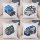 Oreiller de décoration. Dessin Camping-car Van aménagé Fourgon aménagé. Oreiller de décor VanLife. Oreiller en peluche pour canapé maison chambre d'enfants - Mabelle Magasin