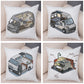 Oreiller de décoration. Dessin Camping-car Van aménagé Fourgon aménagé. Oreiller de décor VanLife. Oreiller en peluche pour canapé maison chambre d'enfants - Mabelle Magasin