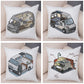 Oreiller de décoration. Dessin Camping-car Van aménagé Fourgon aménagé. Oreiller de décor VanLife. Oreiller en peluche pour canapé maison chambre d'enfants - Mabelle Magasin