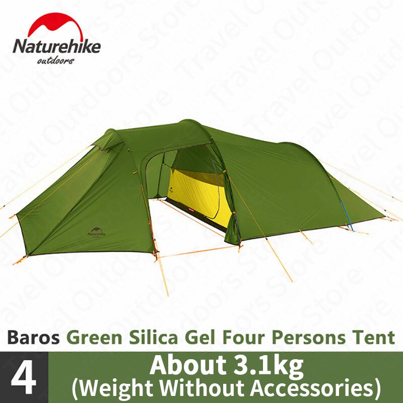 Nouvelle tente de Camping 2-3-4 personnes tente familiale ultralégère 4 saisons 15D/20D/210T tente en tissu Camping randonnée - Mabelle Magasin