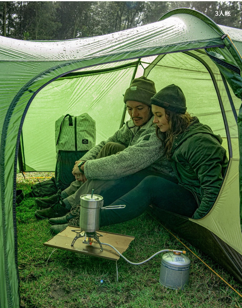 Nouvelle tente de Camping 2-3-4 personnes tente familiale ultralégère 4 saisons 15D/20D/210T tente en tissu Camping randonnée - Mabelle Magasin