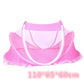Lit bébé avec moustiquaire pliante  lit, matelas et oreiller (trois pièces) pour les enfants de 0 à 3 ans - Mabelle Magasin