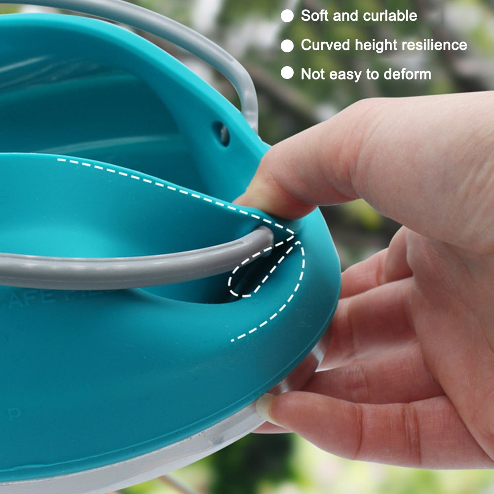 Bouilloire Portable de Camping Portable en Silicone 1L, Bouilloires Pliante et pratique, Pliable théière, Bouilloire de Camp 1L - Mabelle Magasin