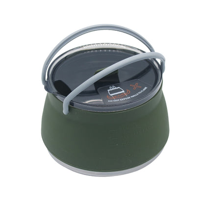 Bouilloire Portable de Camping Portable en Silicone 1L, Bouilloires Pliante et pratique, Pliable théière, Bouilloire de Camp 1L - Mabelle Magasin