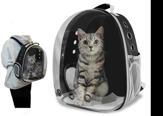 Sac de transport respirant Portable pour chat et chien. Sac à bandoulière pour animaux de compagnie. Sac Transparent pour petits chiens et chats - Mabelle Magasin