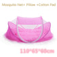 Lit bébé avec moustiquaire pliante  lit, matelas et oreiller (trois pièces) pour les enfants de 0 à 3 ans - Mabelle Magasin